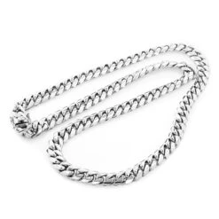 Heavy Sterling Silver Miami Cuban Link Chain Necklace 22-40in 11mm