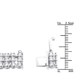 Hip Hop 3 Row Diamond Tennis Chain 14K White Gold Men's Necklace 30 Carats 17 Hip Hop 3 Row Diamond Tennis Chain 14K White Gold Men's Necklace 30 Carats -Urban Jewels Shop hip hop jewelry 3 row diamond tennis chain 14k gold mens necklace 30 carats rulerwh