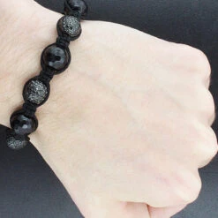 Hip Hop Black Diamond Disco Ball Bracelet 10ct 5 Hip Hop Black Diamond Disco Ball Bracelet 10ct -Urban Jewels Shop hip hop jewelry black diamond disco ball bracelet 10ct p 45049bod