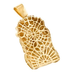 Real Hip Hop Large 14K White Gold Diamond Jesus Face Pendant 7ct -Urban Jewels Shop hip hop jewelry diamond jesus face pendant 355ct p 23047 backye