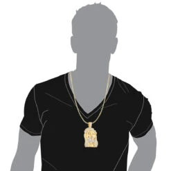 Real Hip Hop Large 14K White Gold Diamond Jesus Face Pendant 7ct -Urban Jewels Shop hip hop jewelry diamond jesus face pendant 355ct p 23047 bodye