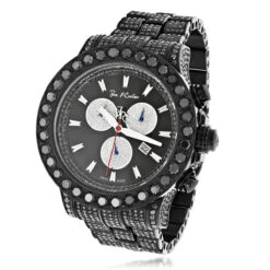 Hip-Hop Custom Joe Rodeo Men's Black Diamond Watch 36.7ct Master Pilot