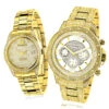 His And Hers Classic Luxurman Diamond Watch Set 2.75ct