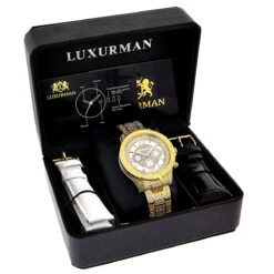 His And Hers Classic Luxurman Diamond Watch Set 2.75ct -Urban Jewels Shop his and hers watches classic luxurman diamond watch set 275ct 4