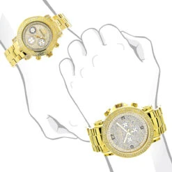 His And Hers Yellow Gold Plated Luxurman Diamond Watch Set 0.55ct 10 His And Hers Yellow Gold Plated Luxurman Diamond Watch Set 0.55ct -Urban Jewels Shop his and hers watches yellow gold plated luxurman diamond watch set 055ct 3