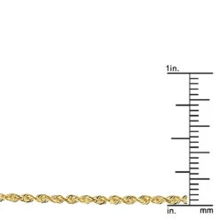 Hollow 10K Yellow Gold Rope Chain For Men & Women Sparkle 2mm Wide -Urban Jewels Shop hollow 10k gold rope chain for men women sparkle 2mm wide rulerye