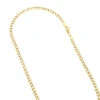 Hollow 14K Yellow Gold Curb Chain For Men & Women 5.5mm Wide