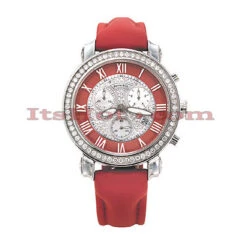 Ice Dial Diamond Benny Co Watch 2.6ct Men's Red