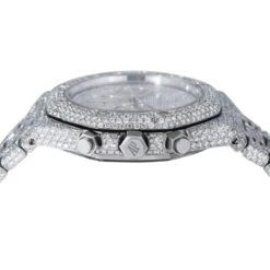 42mm Iced Out Audemars Piguet Royal Oak Chronograph Men's Diamond Watch 26320 -Urban Jewels Shop iced out audemars piguet royal oak diamond watch for men 26320st 42mm 968626 ruler