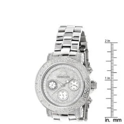 Iced Out Diamond 0.3ct Luxurman Diamond Watch For Women -Urban Jewels Shop iced out diamond watches 03ct luxurman diamond watch p 43370 ruler