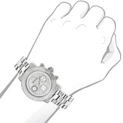 Iced Out Diamond 0.3ct Luxurman Diamond Watch For Women -Urban Jewels Shop iced out diamond watches 03ct luxurman diamond watch p 43370box
