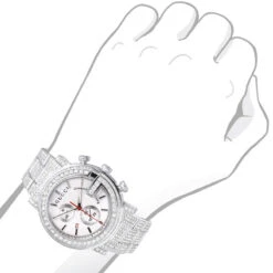 Iced Out Men's Diamond Gucci G-Chrono Watch White Chronograph Dial 15ct YA101339 6 Iced Out Men's Diamond Gucci G-Chrono Watch White Chronograph Dial 15ct YA101339 -Urban Jewels Shop iced out gucci g chrono diamond watch for men white dial chronograph 15ct 965871 w bod