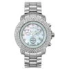Iced Out Joe Rodeo Diamond Watch 6ct White Mop