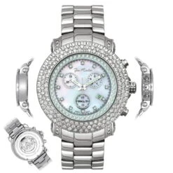 Iced Out Joe Rodeo Diamond Watch 6ct White Mop -Urban Jewels Shop iced out watches joe rodeo diamond watch 6ct white mop p 8988 main2