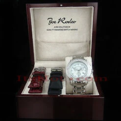 Iced Out Joe Rodeo Diamond Watch 6ct White Mop -Urban Jewels Shop iced out watches joe rodeo diamond watch 6ct white mop p 8988box