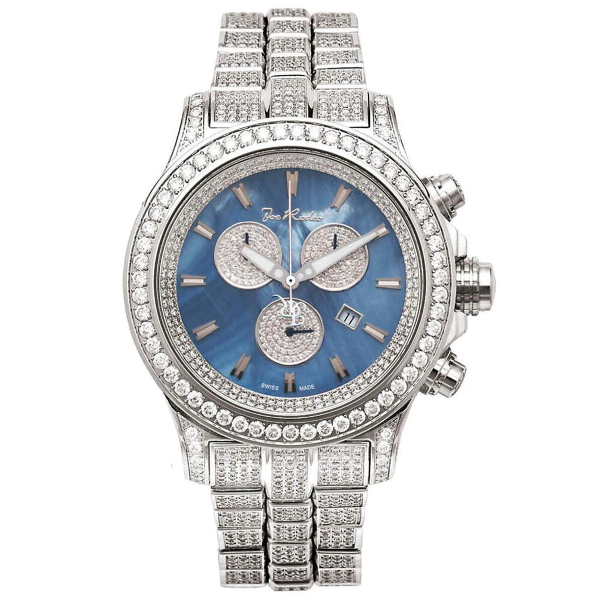 Iced Out Men's Joe Rodeo Diamond Watch 26.70ct 1 Iced Out Men's Joe Rodeo Diamond Watch 26.70ct