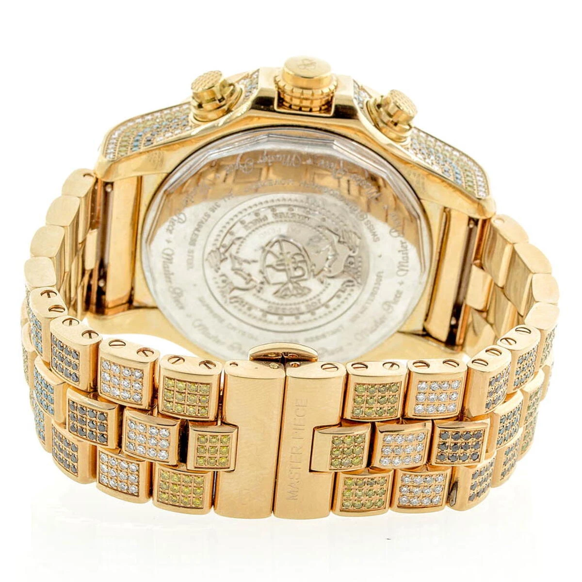 Iced Out Men's Joe Rodeo Watch 26.7ct Yellow 8 Iced Out Men's Joe Rodeo Watch 26.7ct Yellow - Image 8