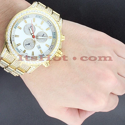 Iced Out Men's Joe Rodeo Watch 26.7ct Yellow 4 Iced Out Men's Joe Rodeo Watch 26.7ct Yellow - Image 4