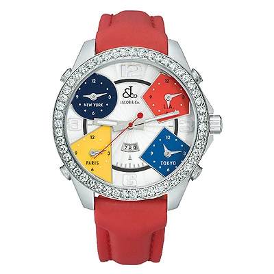 Jacob & Co. Five Time Zone Diamond Watch 1 Jacob & Co. Five Time Zone Diamond Watch