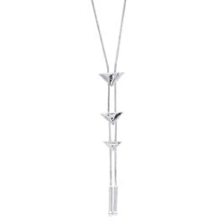 14K White Gold Diamond Triangle Necklace For Women Adjustable By LUXURMAN 0.25ct -Urban Jewels Shop jewelry 14k gold diamond triangle necklace for women adjustable by luxurman 025ct backwh