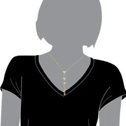 14K White Gold Diamond Triangle Necklace For Women Adjustable By LUXURMAN 0.25ct -Urban Jewels Shop jewelry 14k gold diamond triangle necklace for women adjustable by luxurman 025ct bodye