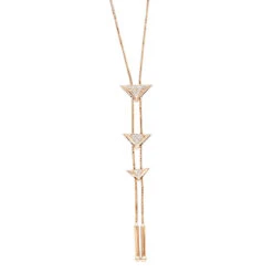 14K White Gold Diamond Triangle Necklace For Women Adjustable By LUXURMAN 0.25ct -Urban Jewels Shop jewelry 14k gold diamond triangle necklace for women adjustable by luxurman 025ct ro