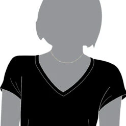 14K Yellow Gold Diamonds By The Yard Station Necklace For Women 0.5 Adjustable -Urban Jewels Shop jewelry 14k gold diamonds by the yard station necklace for women 05 adjustable bodye 1