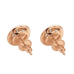 14K Yellow Gold Large Diamond Cluster Earrings Studs For Men & Women 5 Carat Look -Urban Jewels Shop jewelry 14k gold large diamond cluster earrings studs for men women 5 carat look 803189 backro