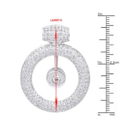 14K White Gold Large Round Shape Diamond Circle Pendant For Women 5.25CT Luxurman 21 14K White Gold Large Round Shape Diamond Circle Pendant For Women 5.25CT Luxurman -Urban Jewels Shop jewelry 14k gold large round shape diamond circle pendant for women 525ct luxurman rulerwh