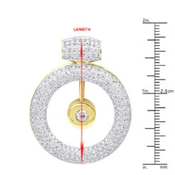 14K White Gold Large Round Shape Diamond Circle Pendant For Women 5.25CT Luxurman 22 14K White Gold Large Round Shape Diamond Circle Pendant For Women 5.25CT Luxurman -Urban Jewels Shop jewelry 14k gold large round shape diamond circle pendant for women 525ct luxurman rulerye