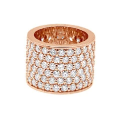 16mm Wide Diamond Eternity Band Unique 18K White Gold Ladies Anniversary Ring 7 Carats -Urban Jewels Shop jewelry 16mm wide diamond eternity band unique 18k gold ladies anniversary ring 7 carats 000956 backro 1