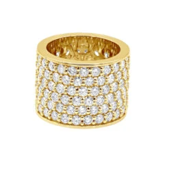 16mm Wide Diamond Eternity Band Unique 18K White Gold Ladies Anniversary Ring 7 Carats -Urban Jewels Shop jewelry 16mm wide diamond eternity band unique 18k gold ladies anniversary ring 7 carats 000956 backye 1