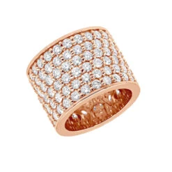 16mm Wide Diamond Eternity Band Unique 18K White Gold Ladies Anniversary Ring 7 Carats -Urban Jewels Shop jewelry 16mm wide diamond eternity band unique 18k gold ladies anniversary ring 7 carats 000956 ro 1