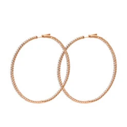 2.5 Inch Inside Out Diamond Hoop Earrings For Women 5 Carat VS Diamonds 14K Yellow Gold 17 2.5 Inch Inside Out Diamond Hoop Earrings For Women 5 Carat VS Diamonds 14K Yellow Gold -Urban Jewels Shop jewelry 25 inch inside out diamond hoop earrings for women 5 carat vs diamonds 14k gold 001285 backro