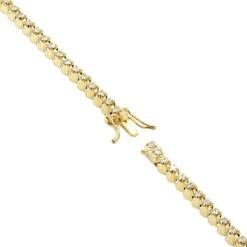 3 Carat Diamond Tennis Bracelet For Men & Women 14K Yellow Gold Prong Set Diamonds -Urban Jewels Shop jewelry 3 carat diamond tennis bracelet for men women in 14k gold prong set diamonds 000828 backye