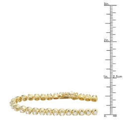 3 Carat Diamond Tennis Bracelet For Men & Women 14K Yellow Gold Prong Set Diamonds -Urban Jewels Shop jewelry 3 carat diamond tennis bracelet for men women in 14k gold prong set diamonds 000828 rulerye
