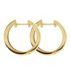 Classy Small 1/2 Inch Diamond Hoop Earrings 14K Yellow Gold Huggies Round Diamonds 12 Classy Small 1/2 Inch Diamond Hoop Earrings 14K Yellow Gold Huggies Round Diamonds -Urban Jewels Shop jewelry classy small 12 inch diamond hoop earrings 14k gold huggies round diamonds backye