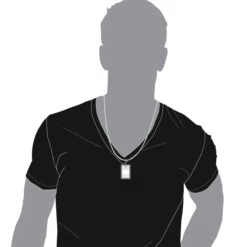 Engravable 2 Carat Black And White Diamond Dog Tag Pendant For Men 14K White Gold 14 Engravable 2 Carat Black And White Diamond Dog Tag Pendant For Men 14K White Gold -Urban Jewels Shop jewelry engravable 2 carat black and white diamond dog tag pendant for men 14k gold 000868 bodwh 1