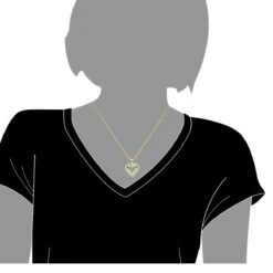 Large 14K Yellow Gold Open Heart Diamond Pendant For Women 2.75ct VS Diamonds -Urban Jewels Shop jewelry large 14k gold open heart diamond pendant for women 275ct vs diamonds bodye