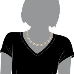 Luxurman Unique 14K Yellow Gold Pave Diamond Necklace For Women 12.9ct -Urban Jewels Shop jewelry luxurman unique 14k gold pave diamond necklace for women 129ct bodye