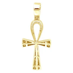 Small Egyptian Ankh Diamond Cross Pendant 14K White Gold Symbol Of Life 0.2ct -Urban Jewels Shop jewelry small egyptian ankh diamond cross pendant in 14k gold symbol of life 02ct backye