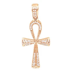 Small Egyptian Ankh Diamond Cross Pendant 14K White Gold Symbol Of Life 0.2ct -Urban Jewels Shop jewelry small egyptian ankh diamond cross pendant in 14k gold symbol of life 02ct ro