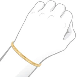 Solid 14K Yellow Gold Floral Bangle Bracelet For Women By Luxurman 8 Solid 14K Yellow Gold Floral Bangle Bracelet For Women By Luxurman -Urban Jewels Shop jewelry solid 14k gold floral bangle bracelet for women by luxurman bodye