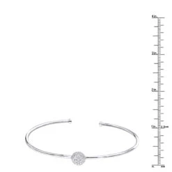 Stackable 14K White Gold Pave Diamond Bangle Bracelet For Women 0.42ct Luxurman 11 Stackable 14K White Gold Pave Diamond Bangle Bracelet For Women 0.42ct Luxurman -Urban Jewels Shop jewelry stackable 14k gold pave diamond bangle bracelet for women 042ct luxurman rulerwh