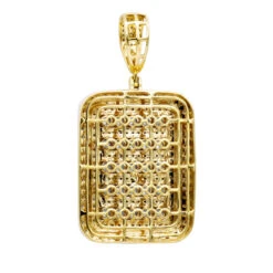 Unique 1.75 Carat Small Diamond 14K Yellow Gold Iced Out Dog Tag Pendant 1 Inch -Urban Jewels Shop jewelry unique 175 carat small diamond 14k gold iced out dog tag pendant 1 inch 803177 backye