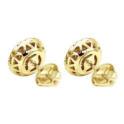 Unique 14K White Gold Large Diamond Stud Earrings Clusters 2 Carat Halo Look -Urban Jewels Shop jewelry unique real 14k gold large diamond stud earrings clusters 2 carat halo look backye