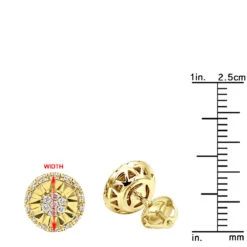 Unique 14K White Gold Large Diamond Stud Earrings Clusters 2 Carat Halo Look -Urban Jewels Shop jewelry unique real 14k gold large diamond stud earrings clusters 2 carat halo look rulerye