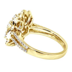 Vintage 18K White Gold Flower Cluster Diamond Ring For Women 1.25ct By Luxurman 16 Vintage 18K White Gold Flower Cluster Diamond Ring For Women 1.25ct By Luxurman -Urban Jewels Shop jewelry vintage 18k gold flower cluster diamond ring for women 125ct by luxurman backye