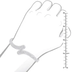 Women's Diamond Snakes Bangle Bracelet 18K White Gold By Joe Rodeo 6.44Ct 14 Women's Diamond Snakes Bangle Bracelet 18K White Gold By Joe Rodeo 6.44Ct -Urban Jewels Shop jewelry womens diamond snakes bangle bracelet 18k gold by joe rodeo 644ct bodwh