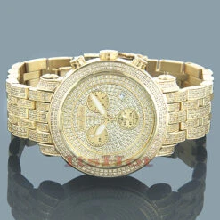 Joe Rodeo Classic Men's Diamond Watch 3.75ct Yellow